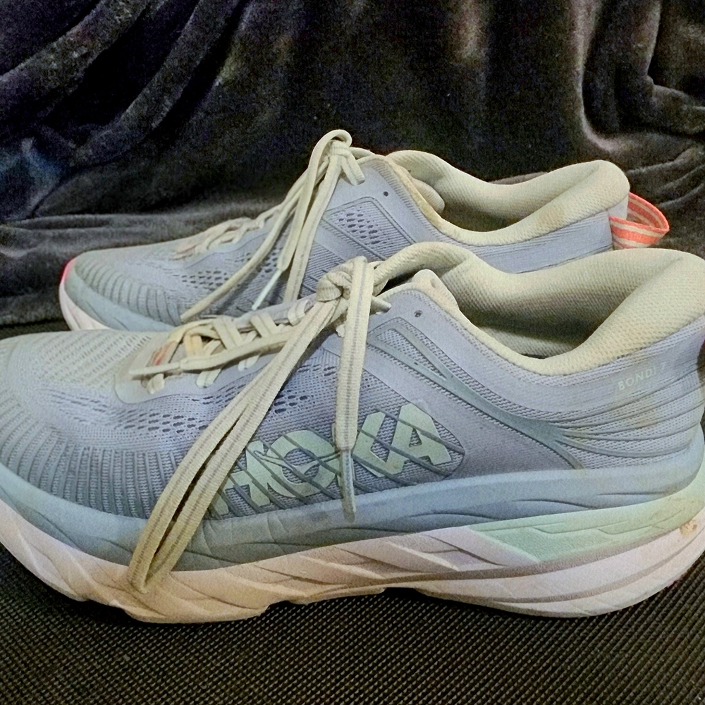 Hoka One One Blue Athletic Shoes with Cushioned Midsole